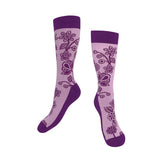Ojibwe Florals – Art Socks by Storm Angeconeb (Lac Seul First Nation, Ojibwe Artist)